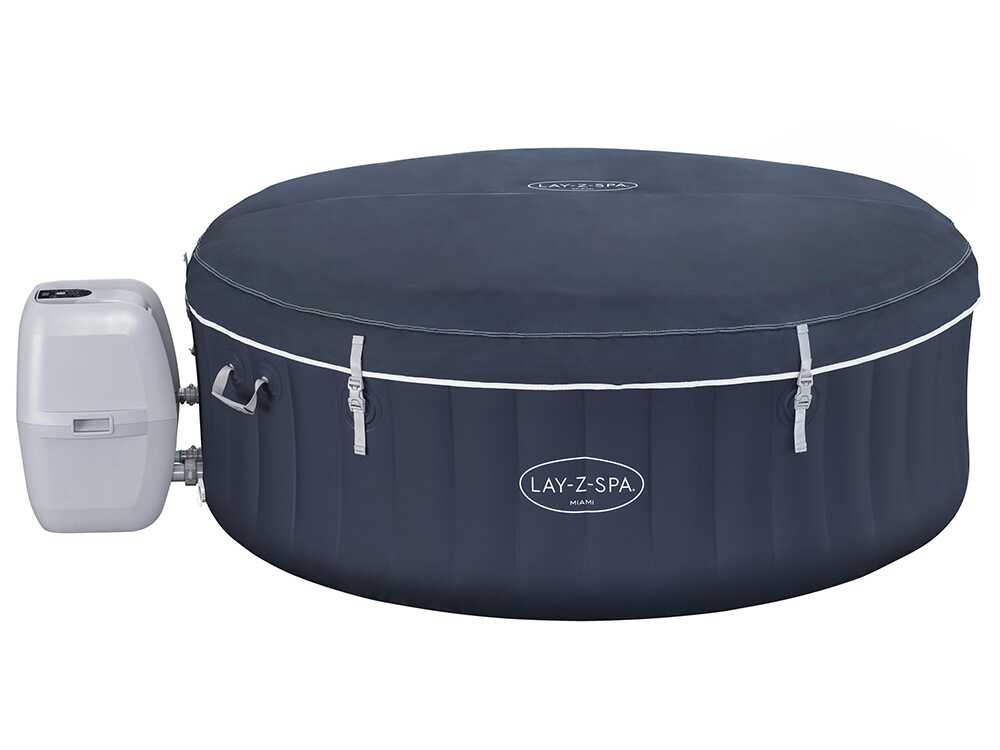 Bestway Lay-Z-Spa Miami AirJet 6001C - Ø180x66 cm - Piscina hidromasaje spa para 3-4 Personas