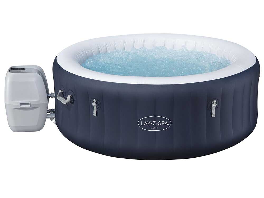 Bestway Lay-Z-Spa Miami AirJet 6001C - Ø180x66 cm - Piscina hidromasaje spa para 3-4 Personas