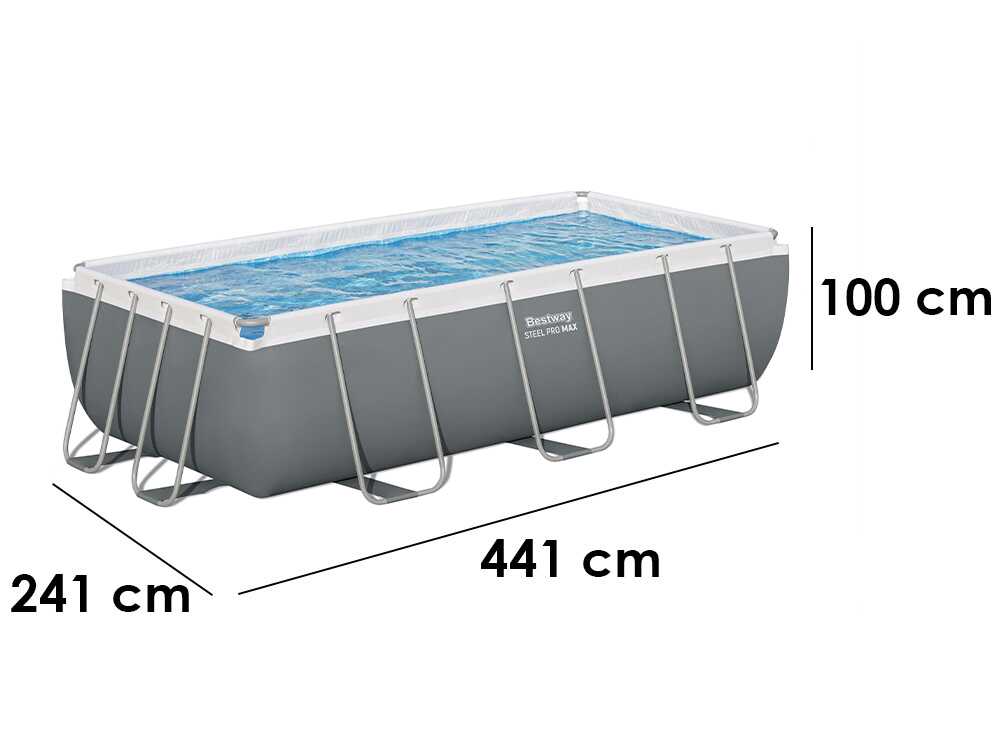Bestway Steel Pro Max 56442 - 404x201x100 cm - Piscina desmontable para 5-6 personas