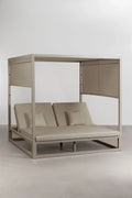 Cama balinesa reclinable en aluminio y tela Nasau