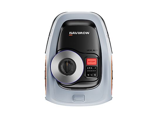 Cortacésped - Navimow i206E AWD, Xero‑Turn™, 600 m², Cámara RGB, IP66, Seguimiento GPS, Altura de corte 2-6 cm, Gris
