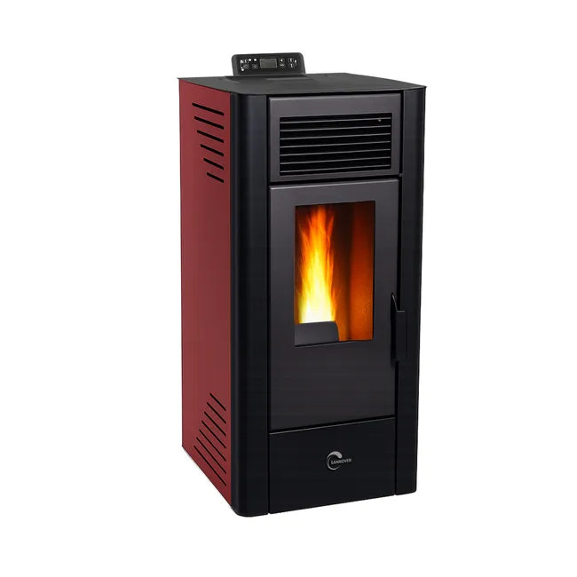 Estufa de Pellets Sannover Anita 11,6 kW – Color Burdeos