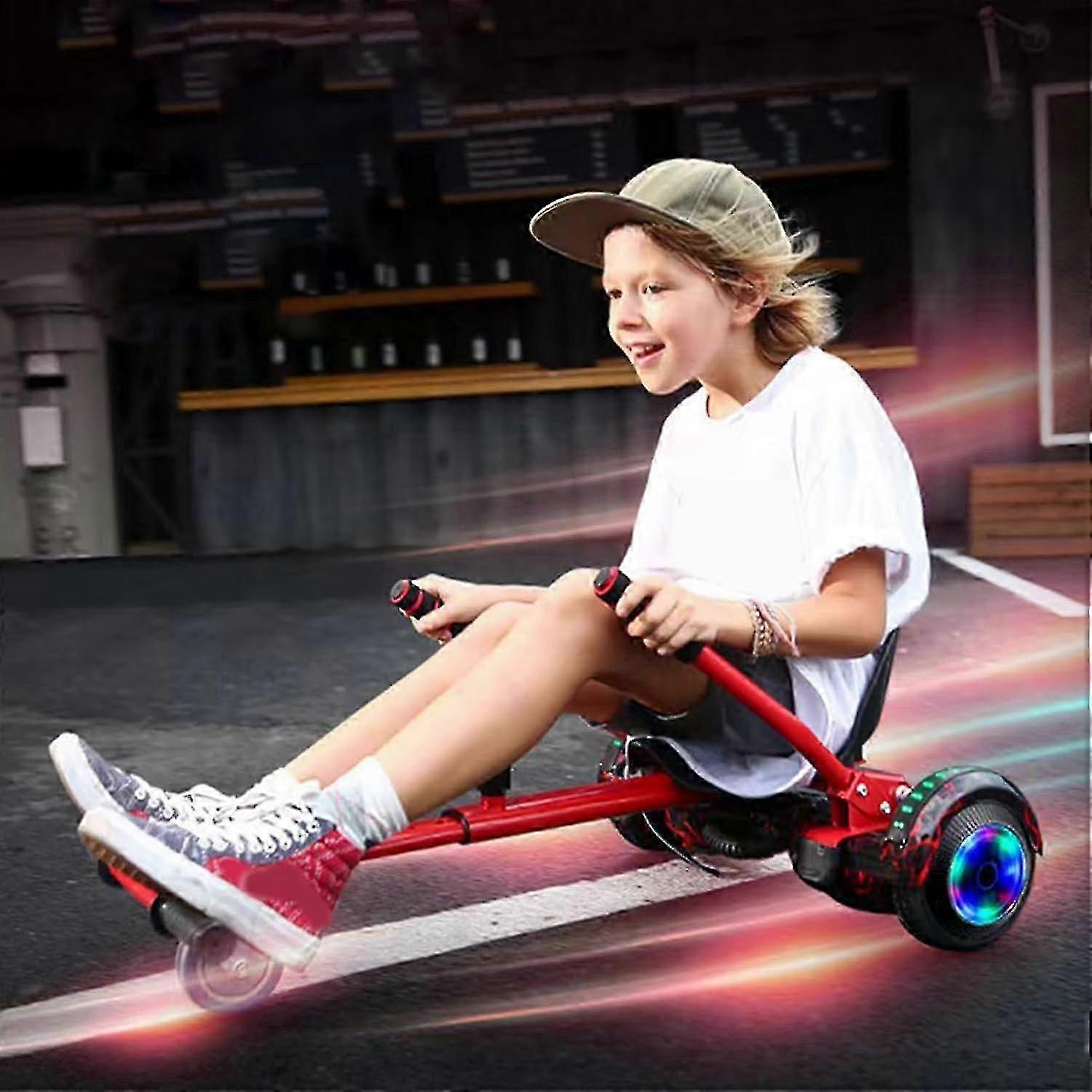Hoverboard Kart-säte Hoverboard-sätesfäste, självbalanserande scooter Hoverkart-stativ Allmänna gokart-tillbehör, svart