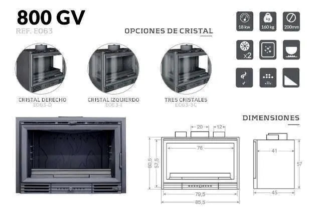 Insert Salgueda 800 GV