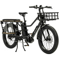 Lastcykel el Cargobike Longtail Varia Svart