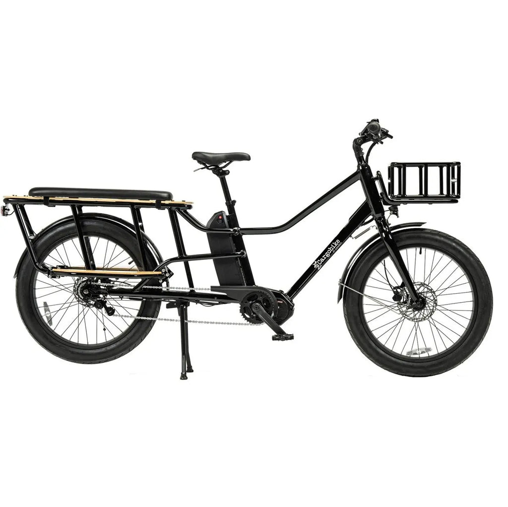 Lastcykel el Cargobike Longtail Varia Svart