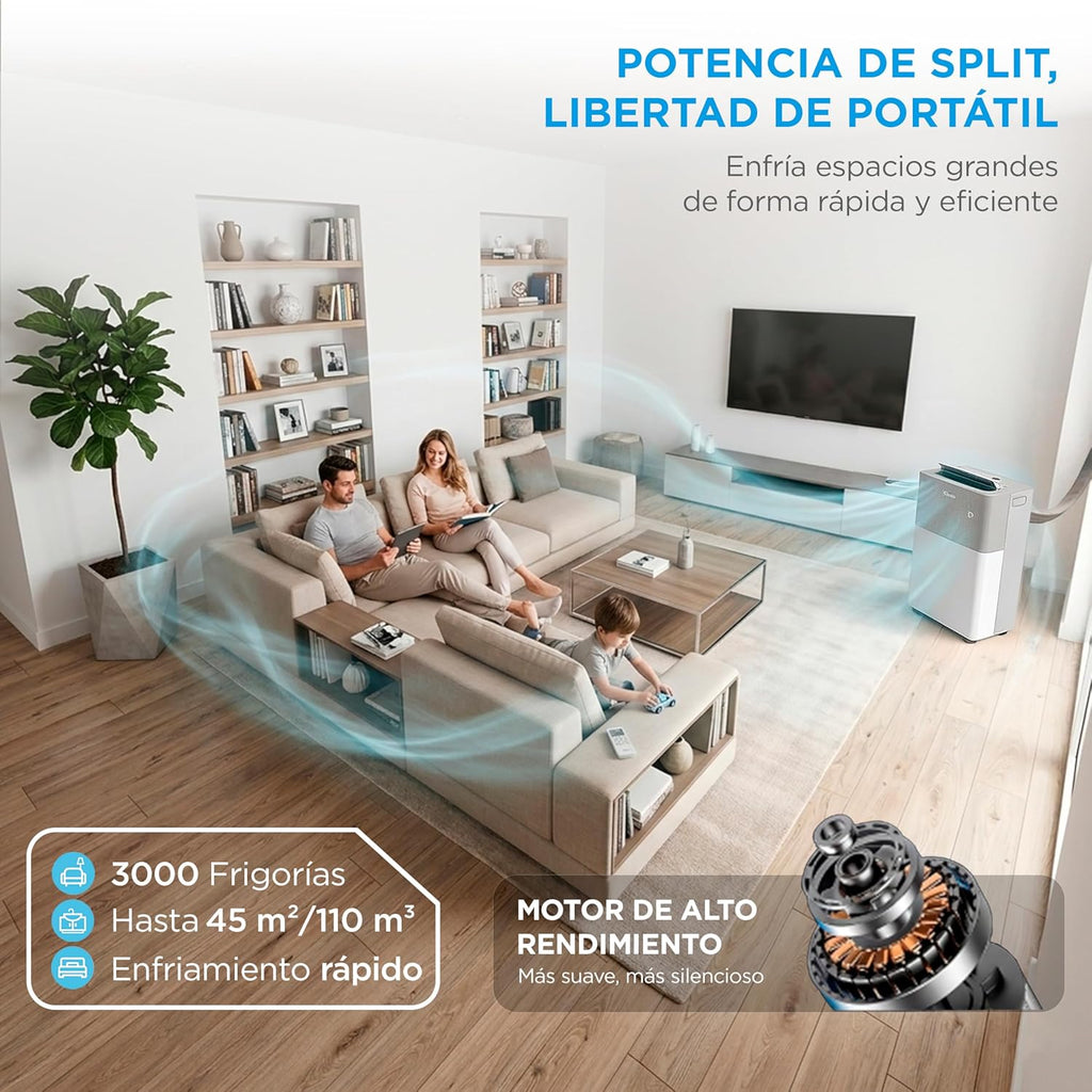 Midea Portasplit Portable Air Conditioner 4 in 1  3000 Fridges
