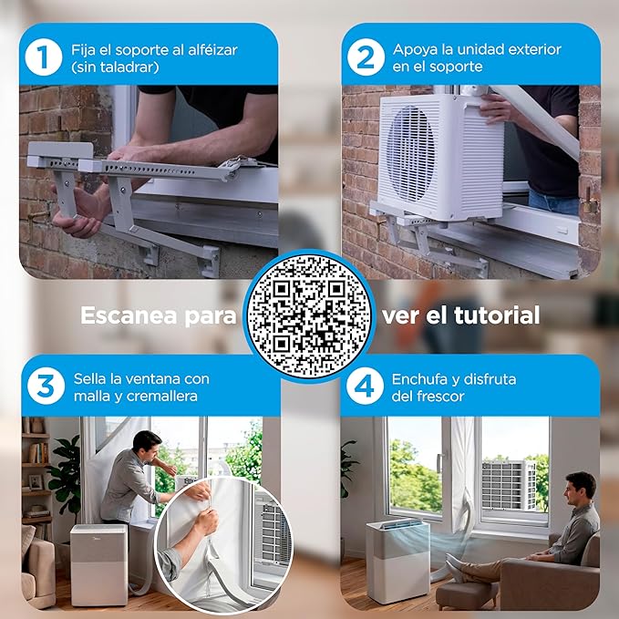 Midea Portasplit Portable Air Conditioner 4 in 1  3000 Fridges