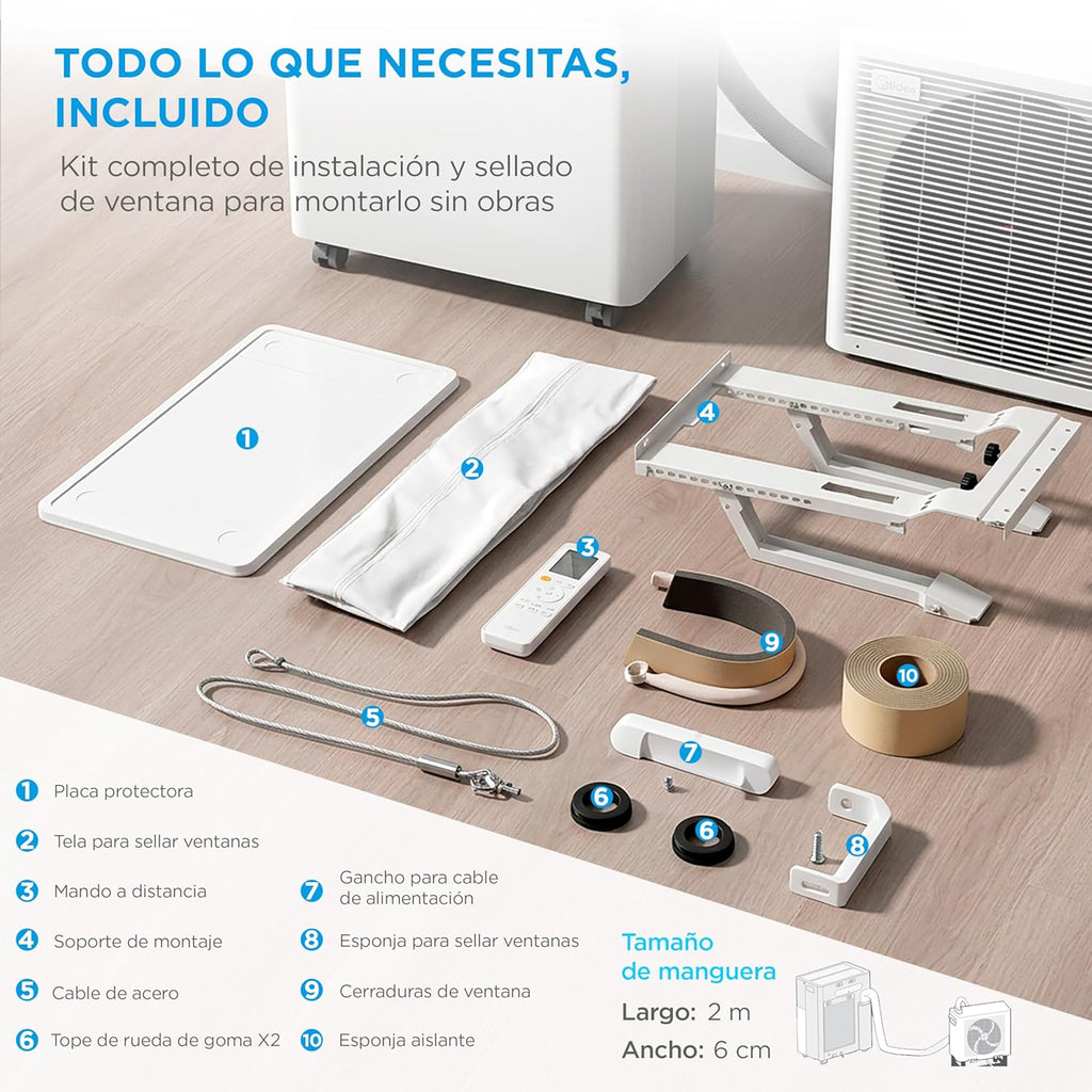 Midea Portasplit Portable Air Conditioner 4 in 1  3000 Fridges