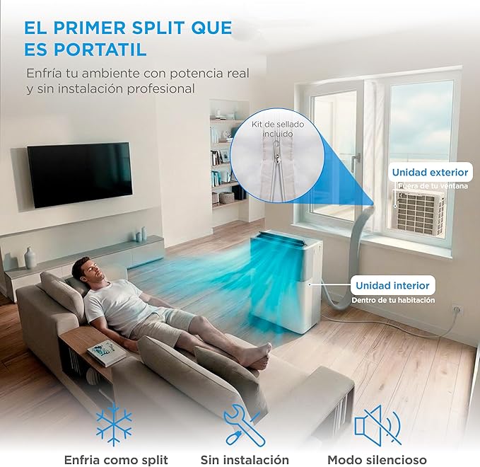 Midea Portasplit Portable Air Conditioner 4 in 1  3000 Fridges