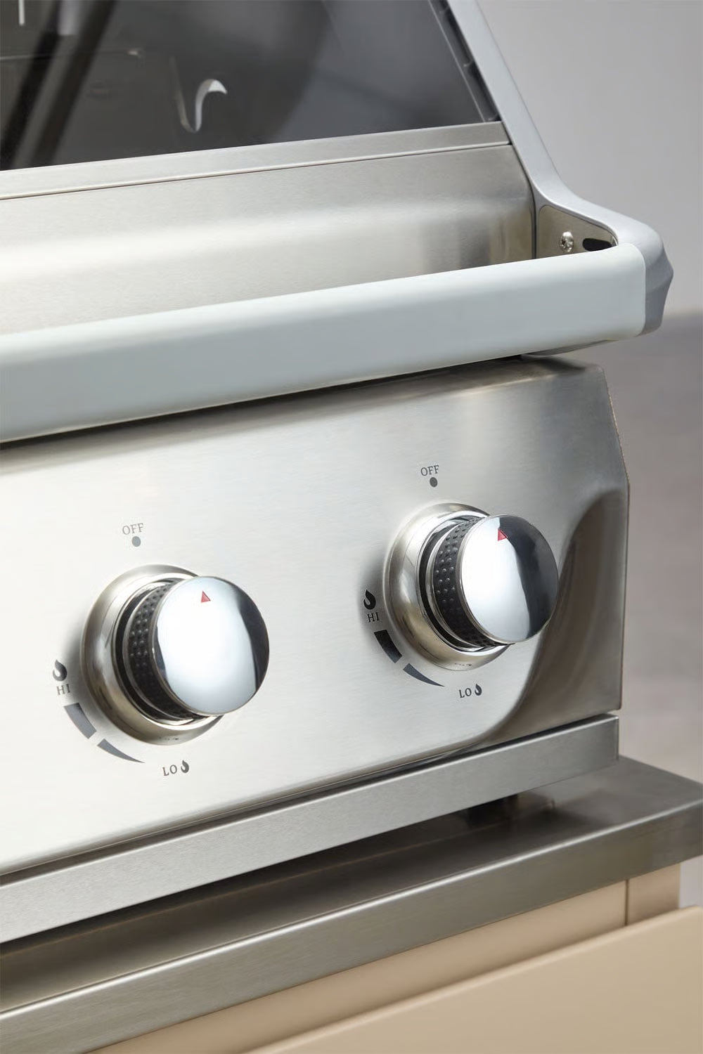 Módulo con barbacoa de gas con 4 quemadores para cocina modular de exterior en acero Rivana