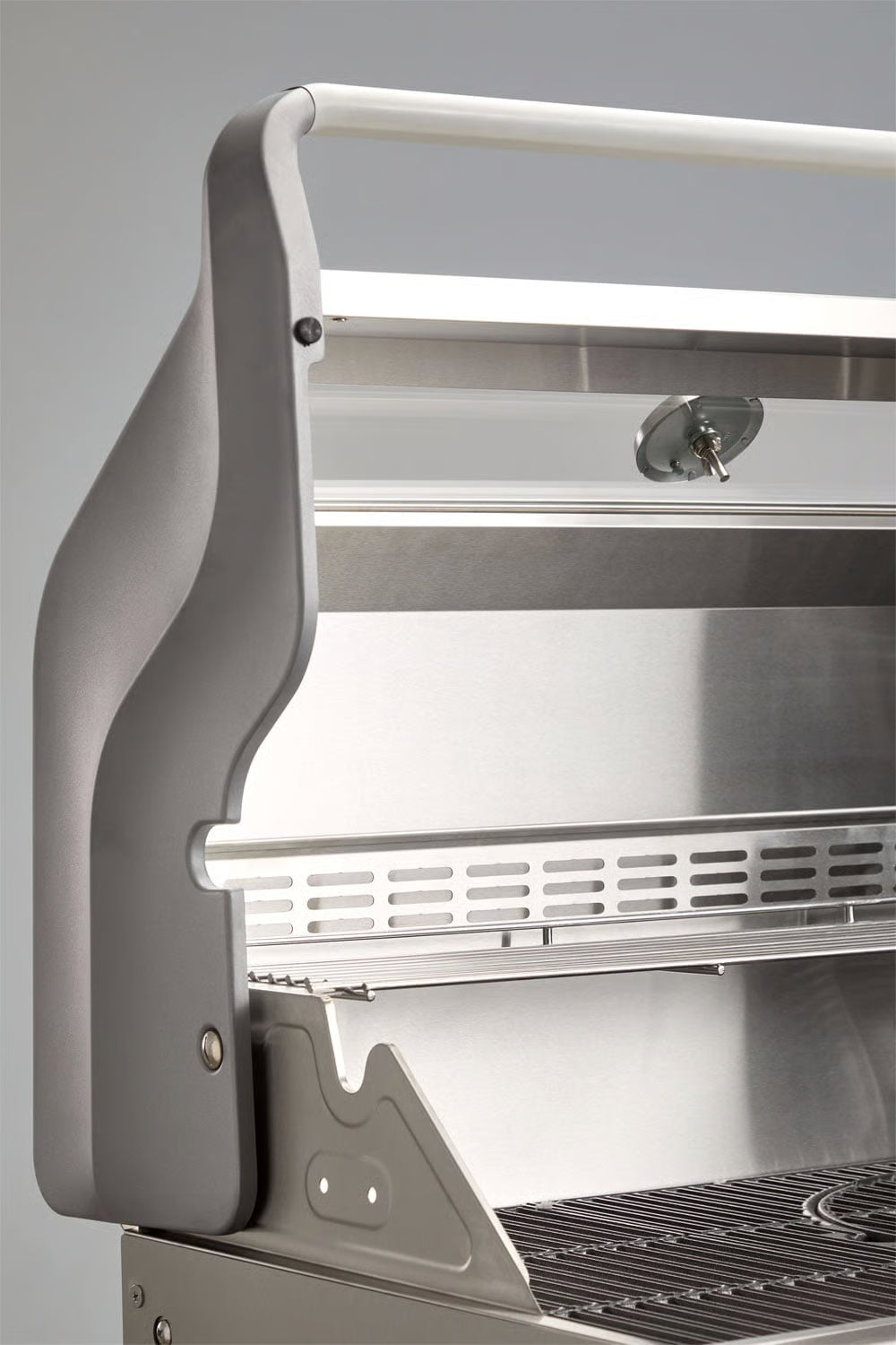 Módulo con barbacoa de gas con 4 quemadores para cocina modular de exterior en acero Rivana