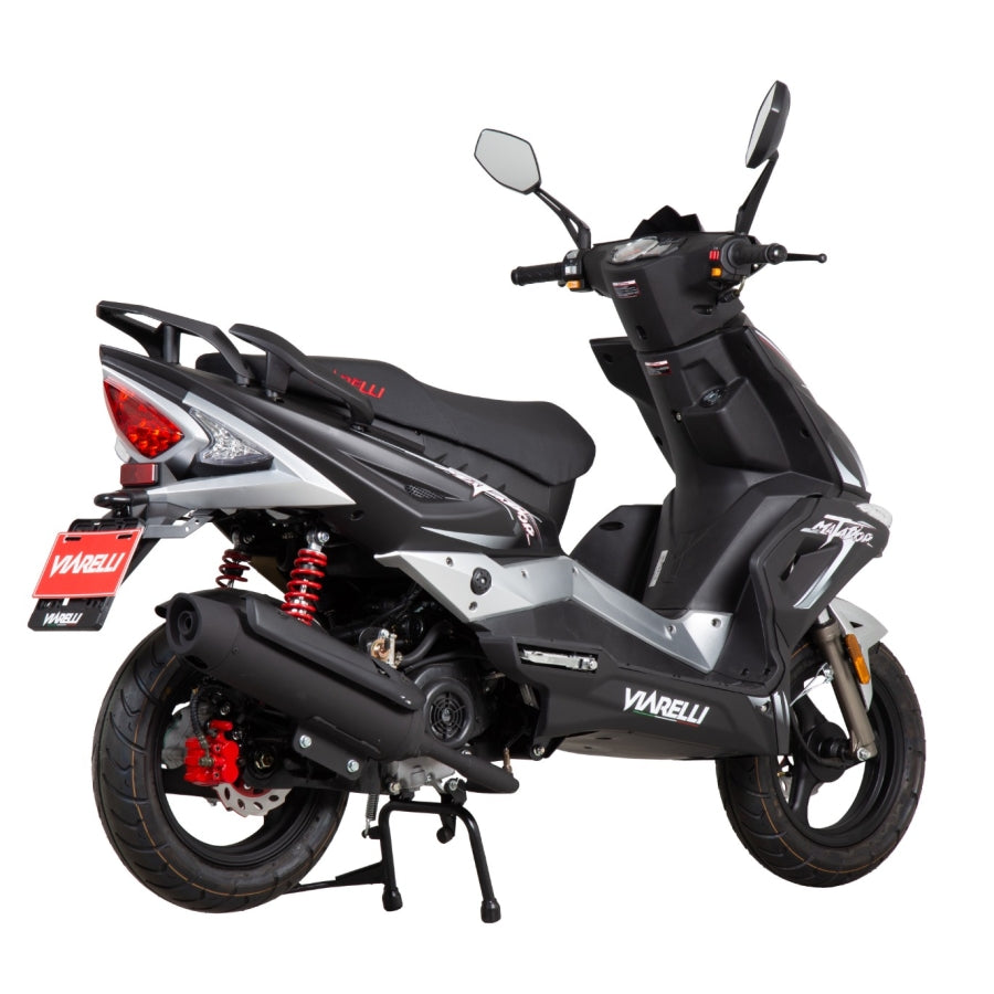 Moped Viarelli Matador mattsvart 45 km/h Klass 1