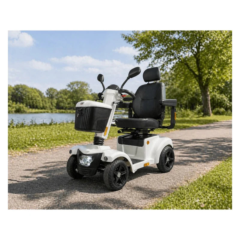 PERSEUS WHITE Elscooter  15 kmh  55 km  Luftfyllda hjul