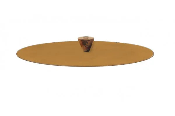 Pack completo de Brasero Corten Saturn High L - 100 cm con Plancha de Acero Rectificado