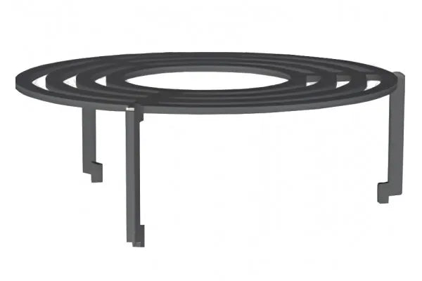 Pack completo de Brasero Corten Saturn High L - 100 cm con Plancha de Acero Rectificado
