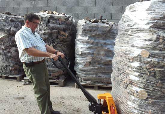 Palet Leña de Olivo para Chimenea