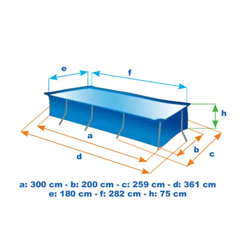 Piscina Elevada desmontable Intex 28272 Frame rectangular 300 x 200 x 75