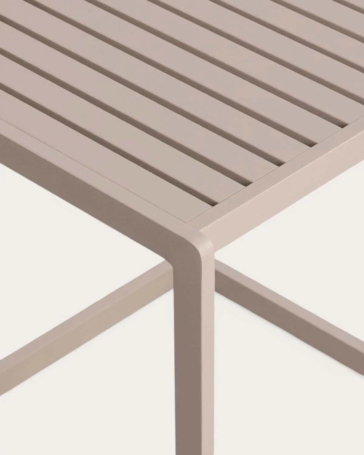 Set de Tumbona Doble Reclinable Kewin y 2 Mesas Auxiliares de Aluminio (40x40 cm) Kreta Colours