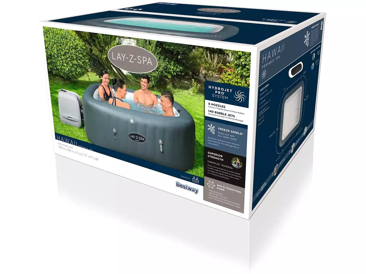 Spa Hinchable Hawai HidroJet Pro System Lay-Z-Spa 180X180X66 cm. Bestway 60031