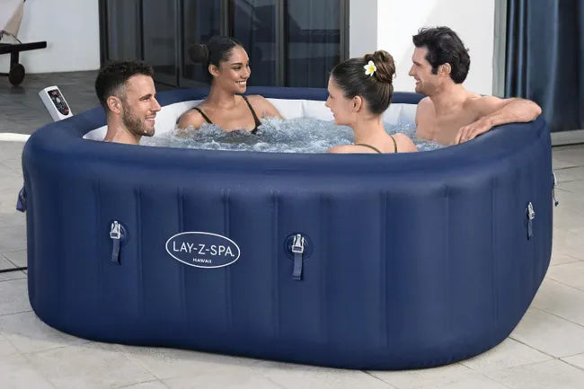 Spa de exterior hinchable Lay-Z Hawaii de 180x71x180 cm azul