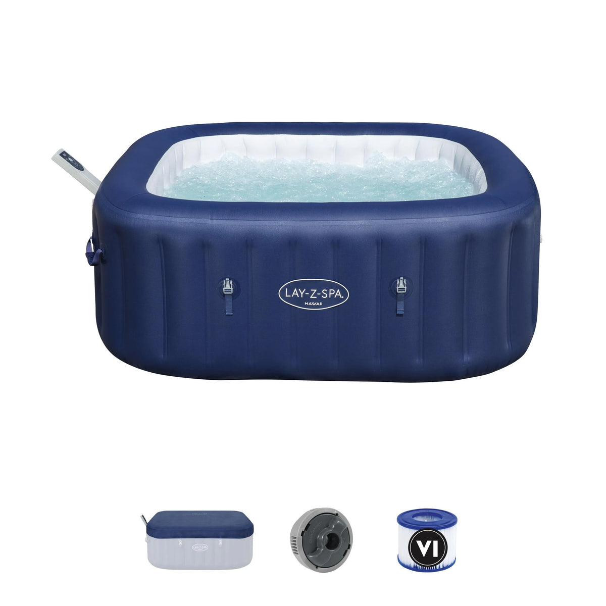 Spa de exterior hinchable Lay-Z Hawaii de 180x71x180 cm azul