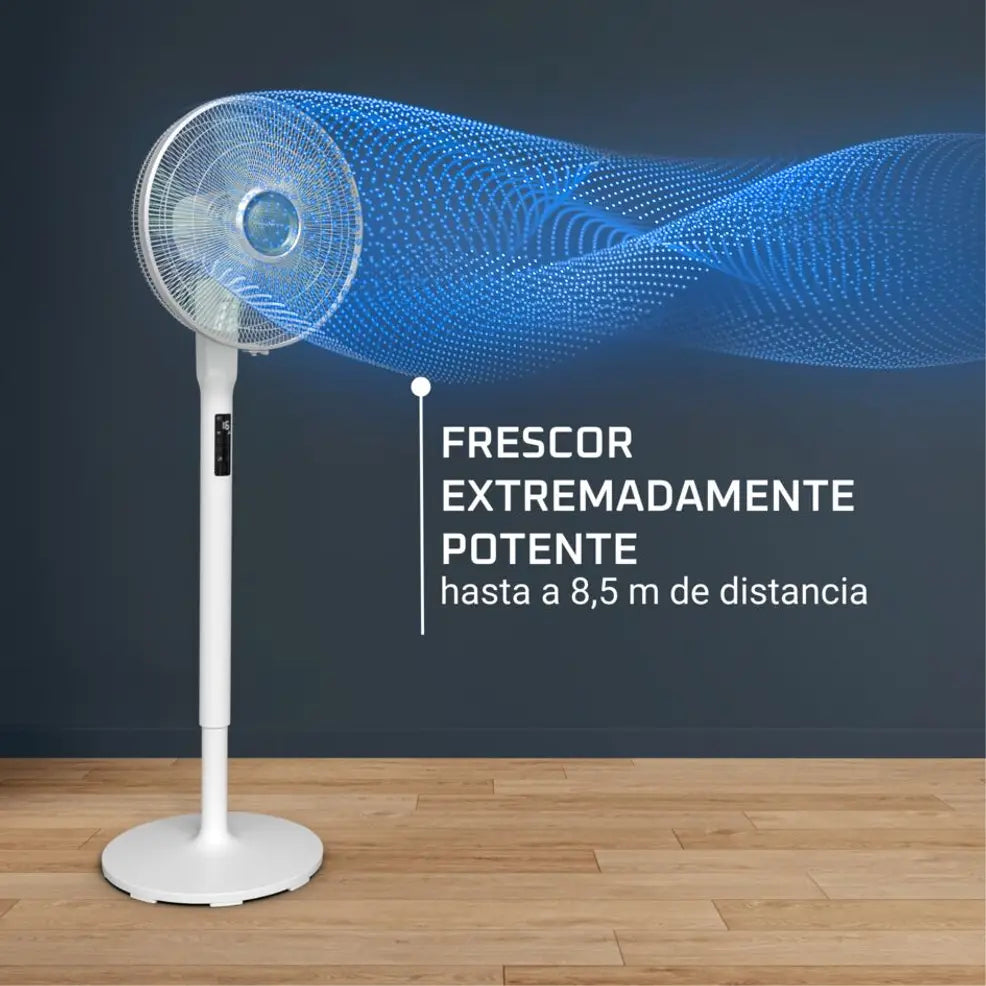 Rowenta Turbo Silence Extreme +, Ventilador de pie, Potente, Silencioso, Bajo consumo