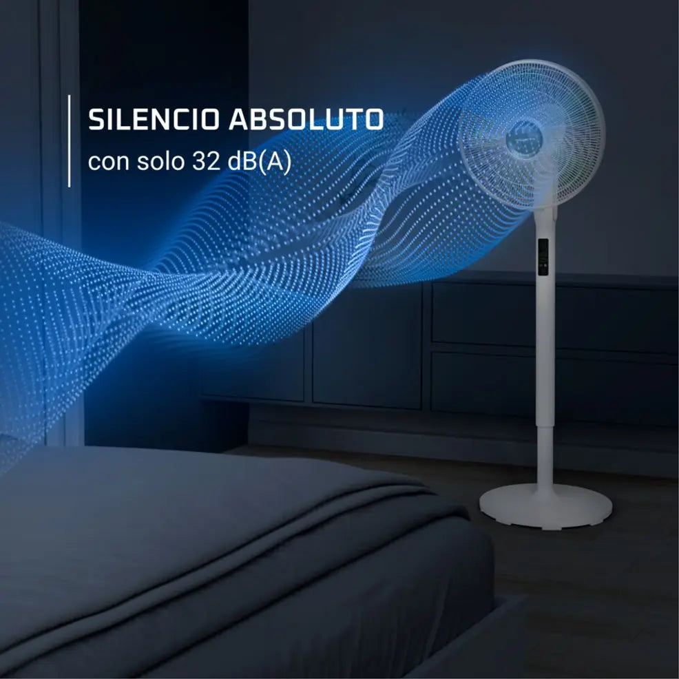 Rowenta Turbo Silence Extreme +, Ventilador de pie, Potente, Silencioso, Bajo consumo