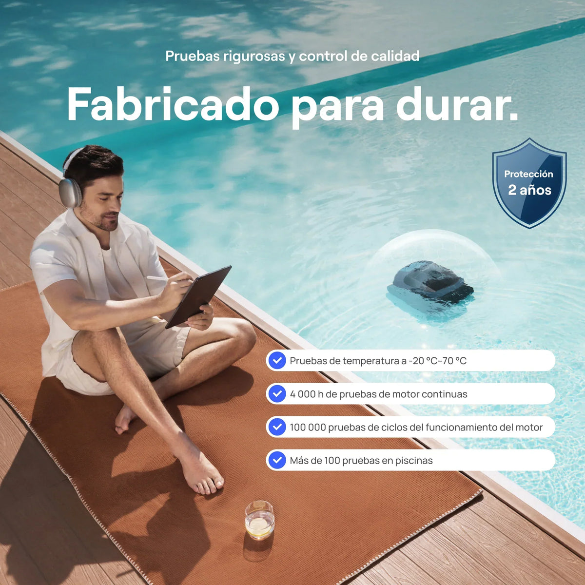 WYBOT C2 El robot limpiafondos inalámbrico inteligente que redefine la limpieza de tu piscina