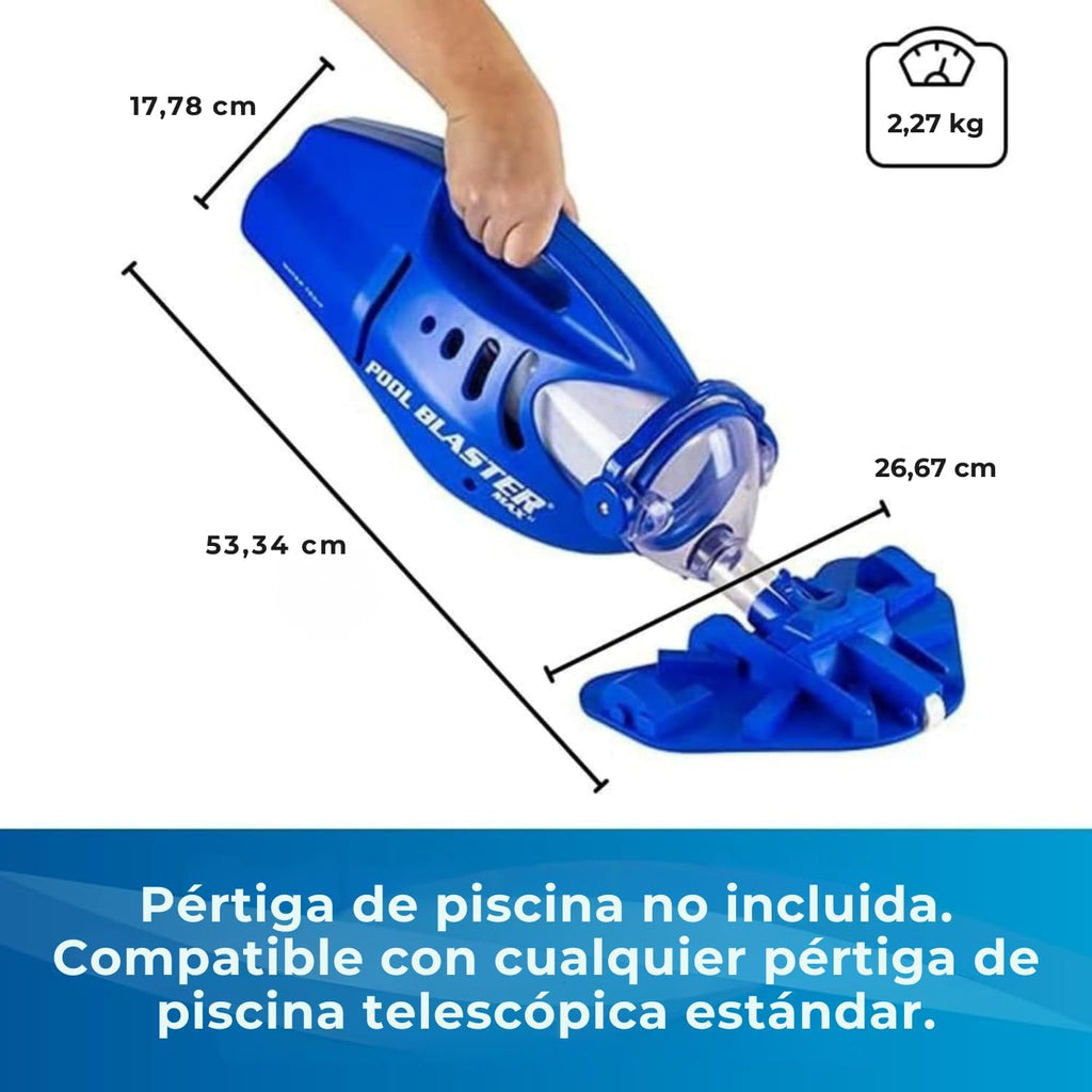 Water Tech POOL BLASTER Max Li Pool Vacuum, Cordless Pool Vacuum with P30 Motor, Handheld Vacuum for Pools and Spas