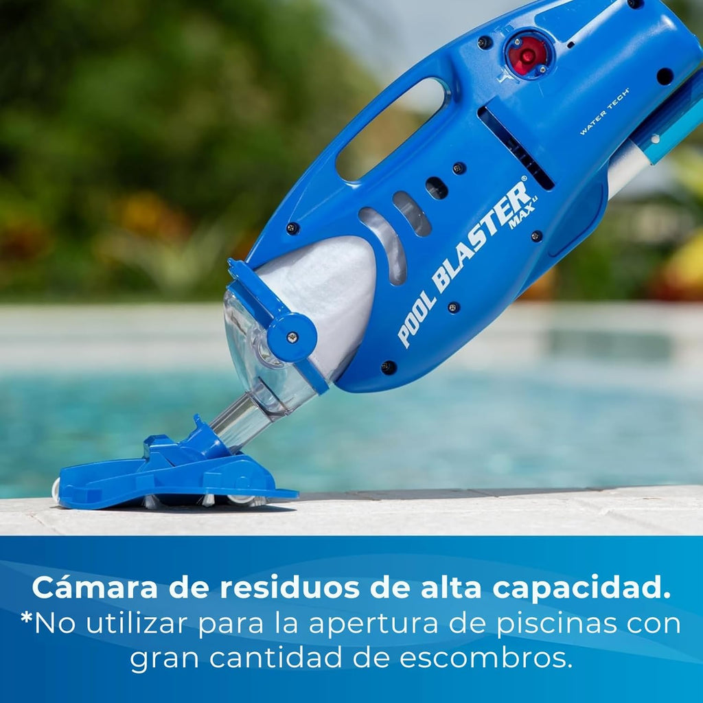 Water Tech POOL BLASTER Max Li Pool Vacuum, Cordless Pool Vacuum with P30 Motor, Handheld Vacuum for Pools and Spas