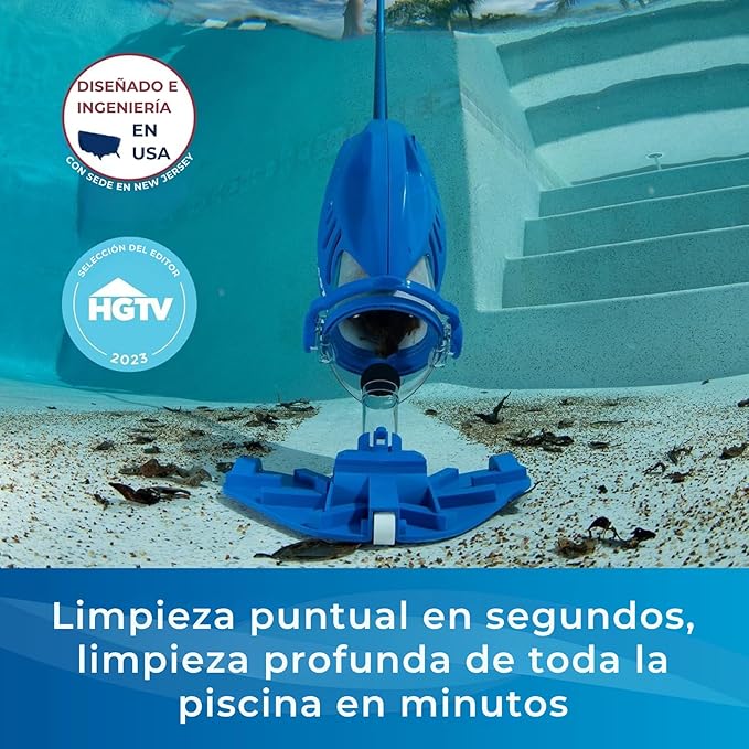 Water Tech POOL BLASTER Max Li Pool Vacuum, Cordless Pool Vacuum with P30 Motor, Handheld Vacuum for Pools and Spas